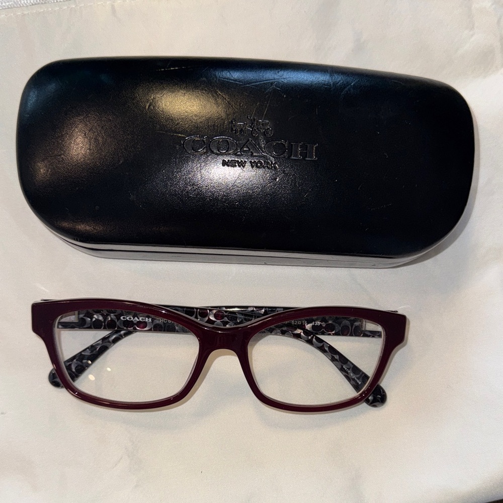 Coach Oxblood frames with Black Case